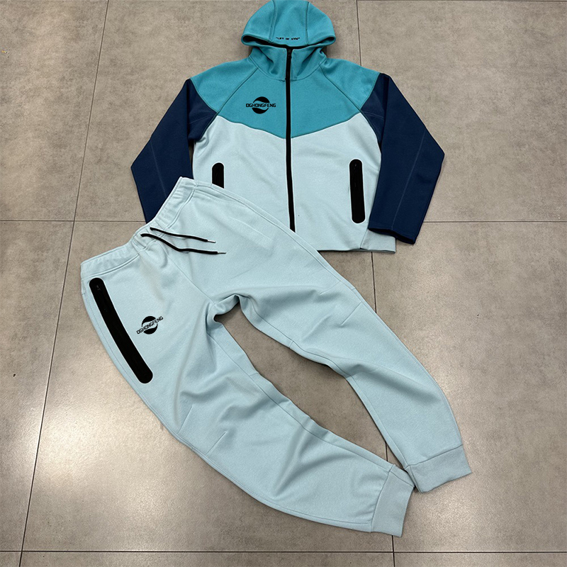 athletic men hoodie set